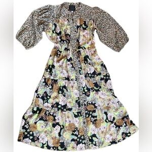 JOHNNY WAS - women’s floral midi dress
